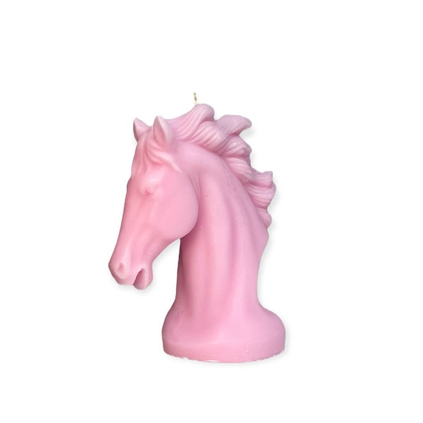 The Pink Horse Candle