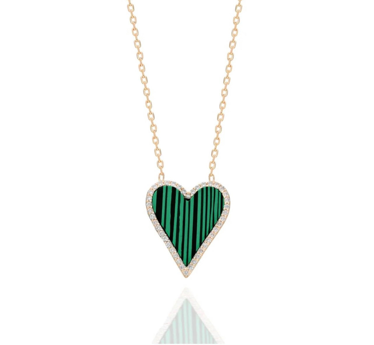 Cuore DI Malachite 925