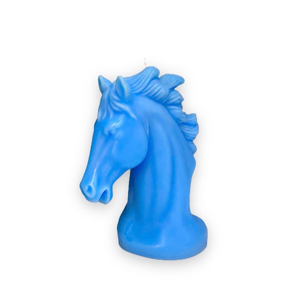 The Blue Horse Candle